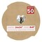 Beige Suede Mat Board for 24x24 Frames - Heart Opening for 8x8 Photos